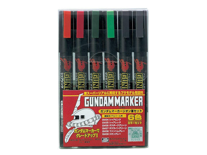 Gunze Sangyo Gundam Marker Zeon Set GMS108